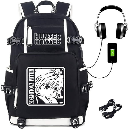 Anime Seven Deadly Sins Meliodas Backpack USB Charging Port Schoolbag Laptop Bag